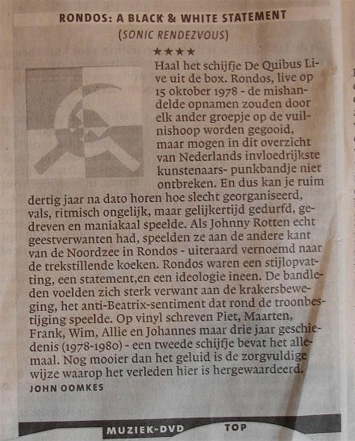Rondos recensie Leids Dagblad